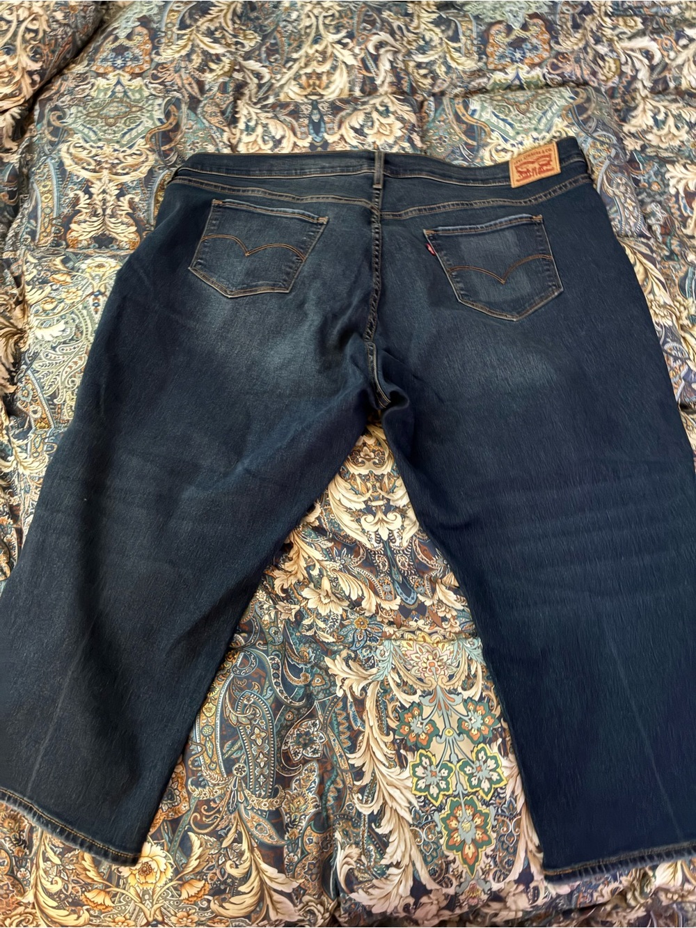 Levi's Dark Blue Denim Jeans - Back View